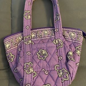 Vera Bradley small handbag lavender w flowers